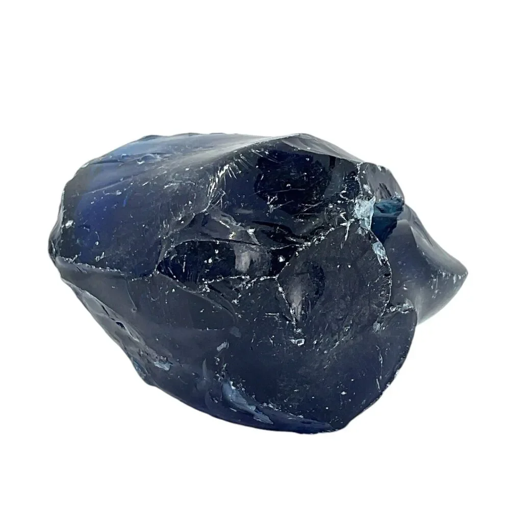 Cobalt Translucent‎ Art Glass Cullet Glowing Manganese Slag Glass #4GX237